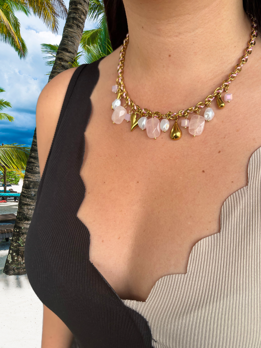 Collier Azul rose