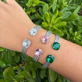 Jonc Iris argent rose