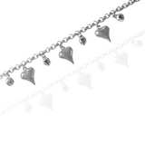 Bracelet Charms Love argent