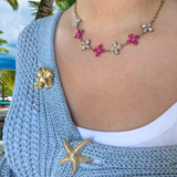 Collier Coline rose
