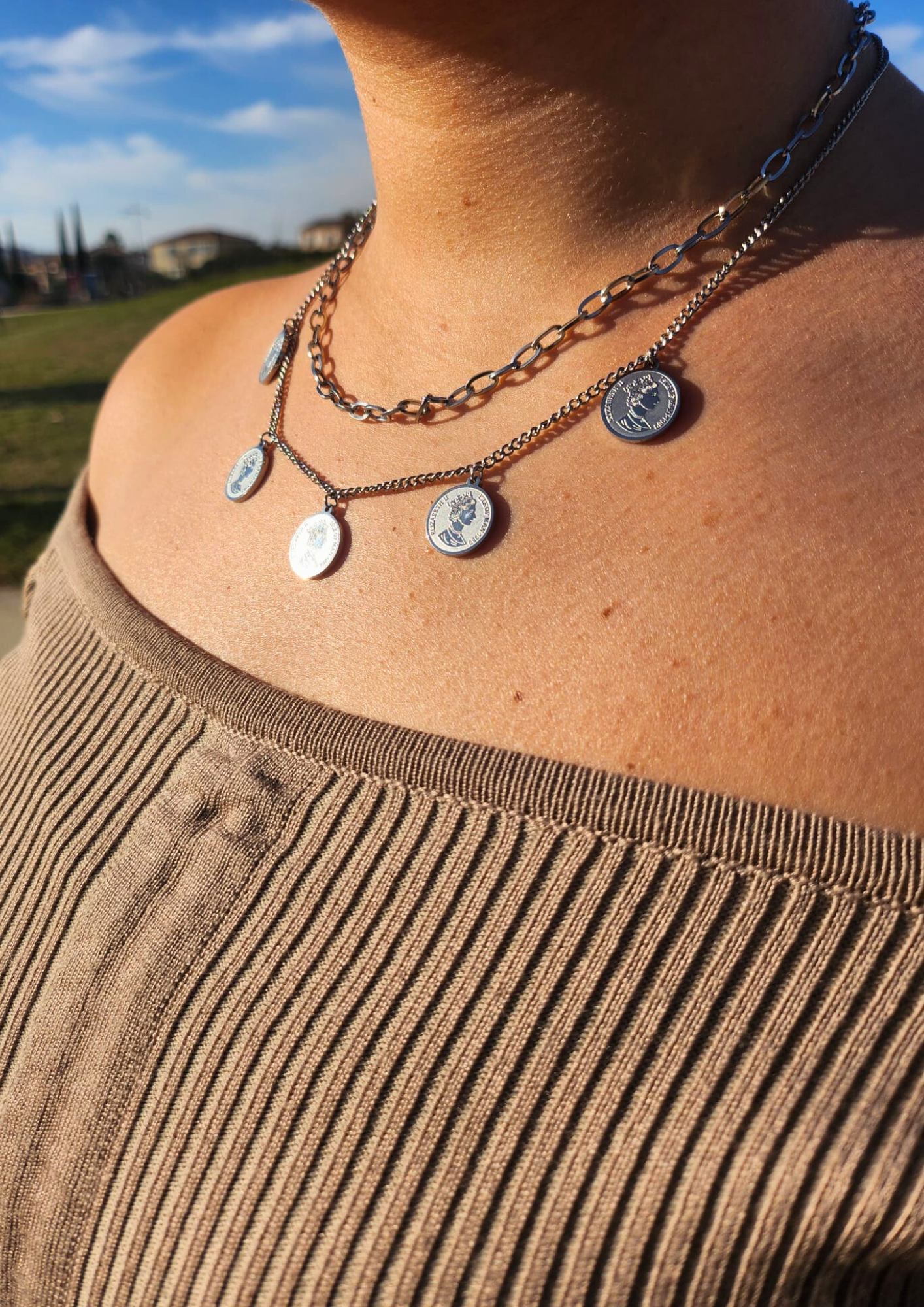 Collier Monaco argent