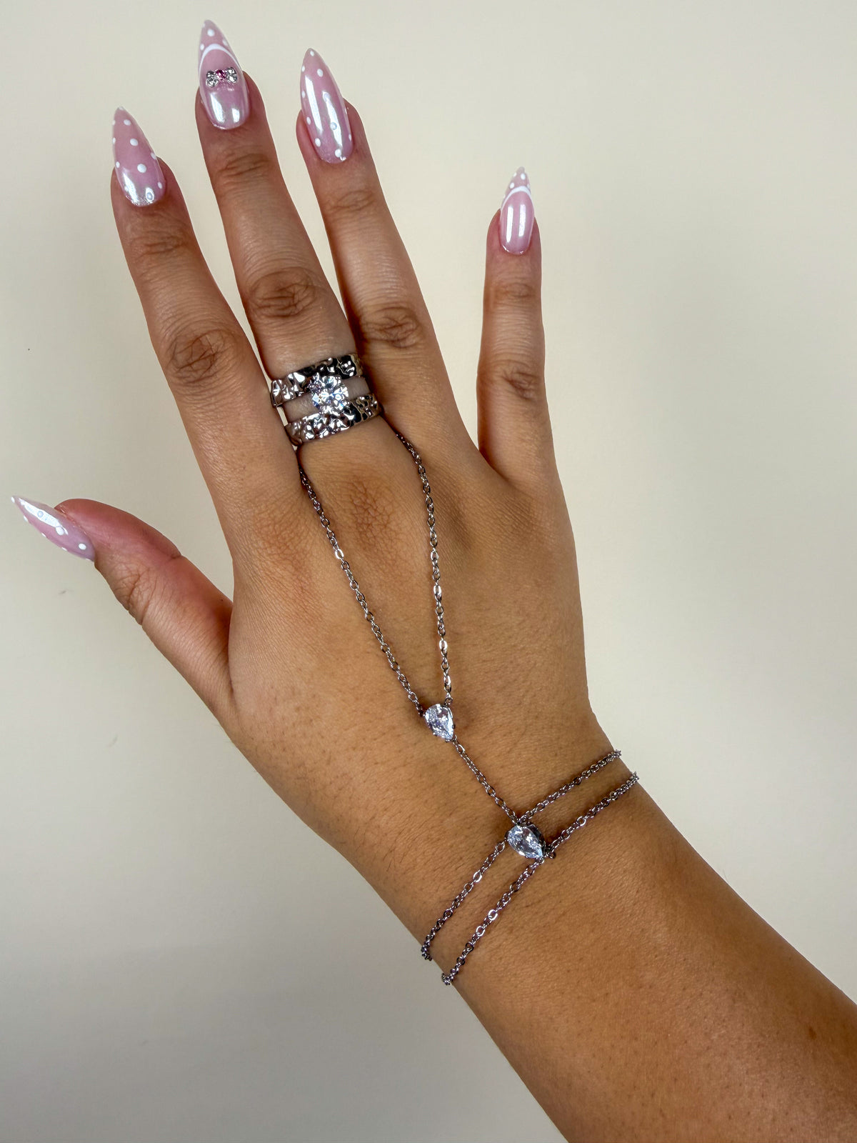 Chaîne de main Sparkle argent