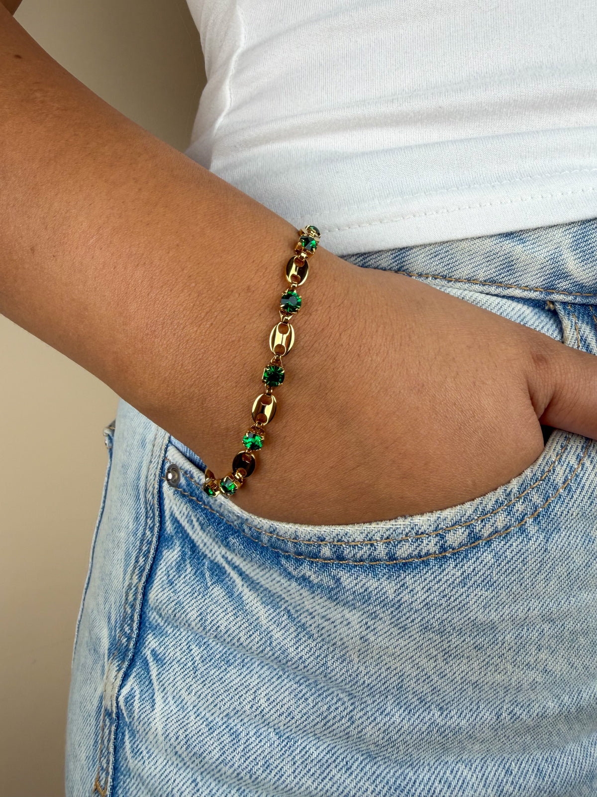 Bracelet Zénith émeraude