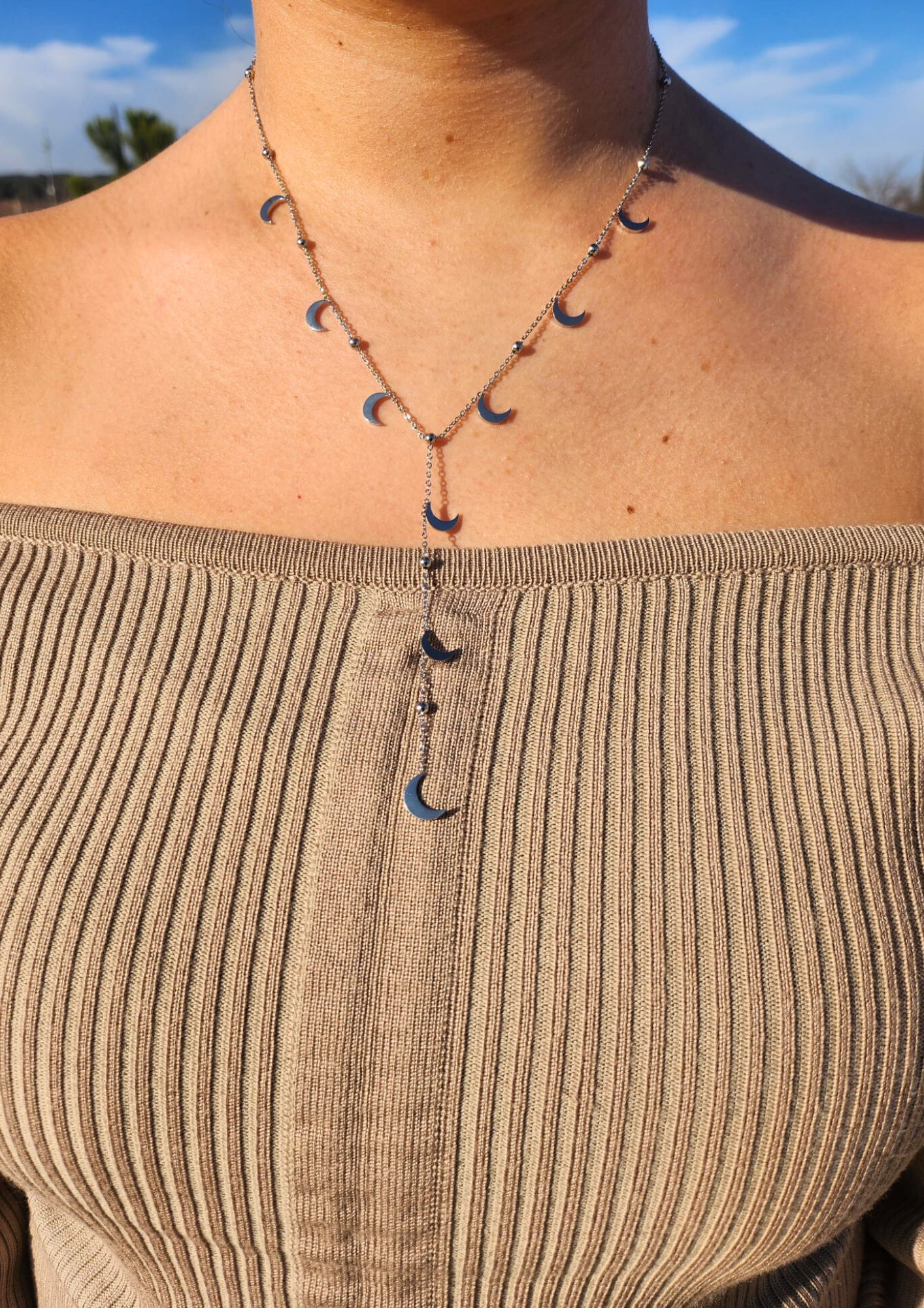 Collier Luna argent