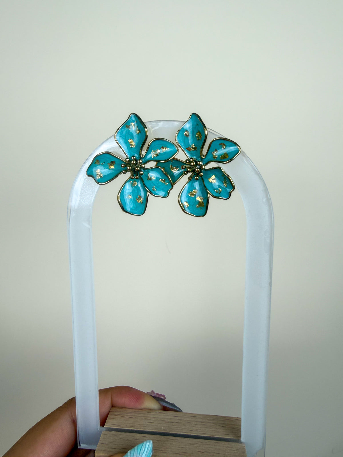 Boucles Tahiti bleues