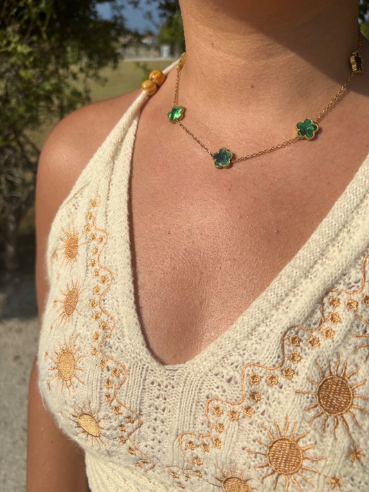 Collier Trendy vert