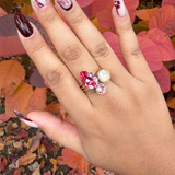 Bague Iris rose