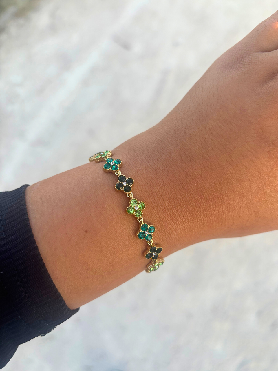 Bracelet Ambre vert
