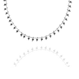 Collier Paula noir argent