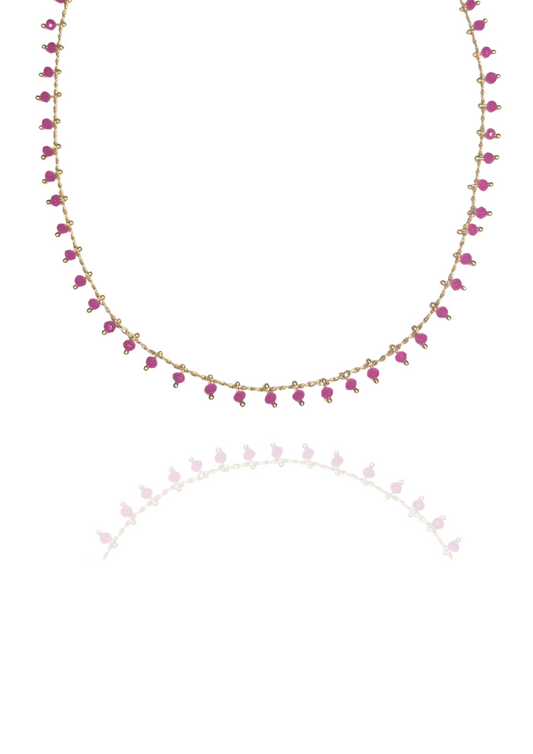 Collier Paula rose or