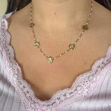 Collier Paulina blanc