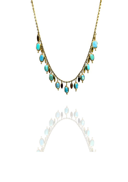 Collier Sandra bleu