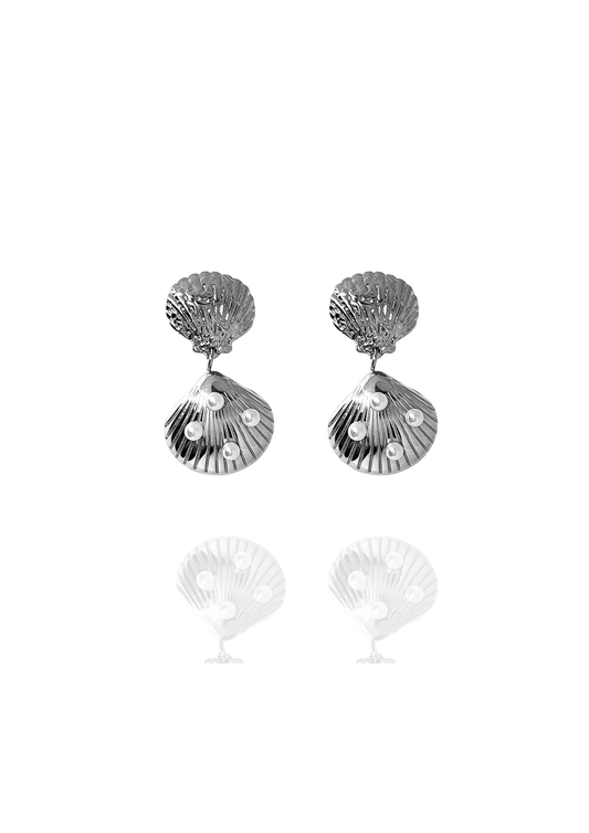 Boucles Amina argent