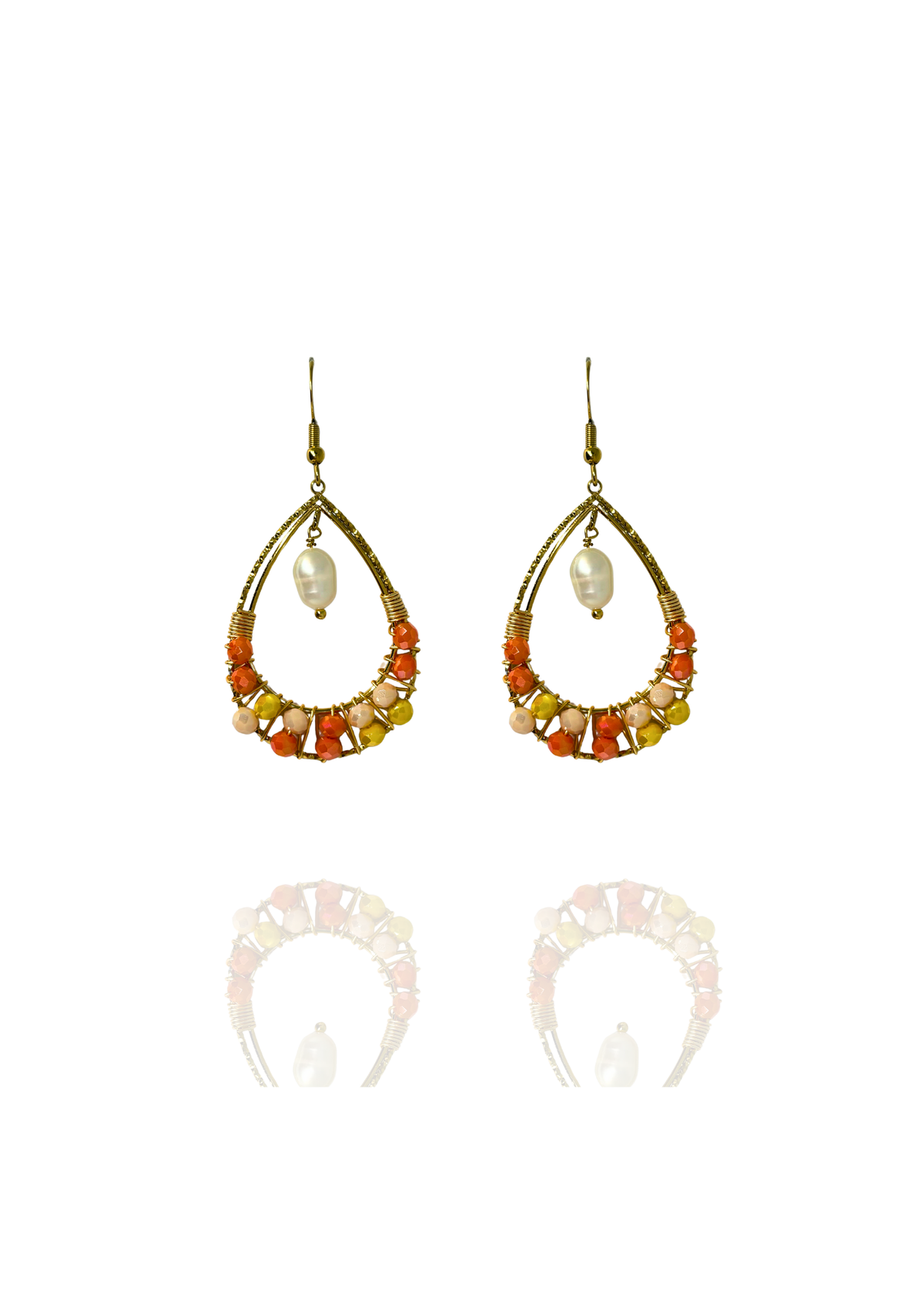 Boucles Julie corail