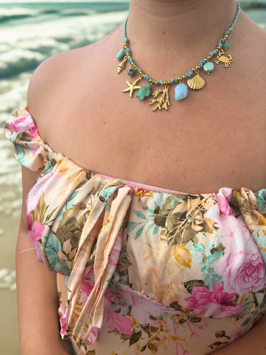 Collier Sao Paulo bleu