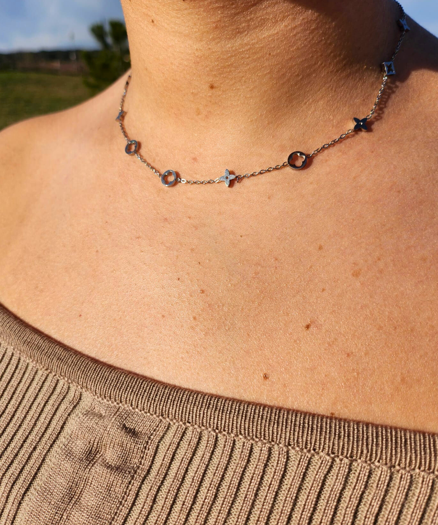 Collier Seyana argent