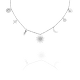Collier sun argent