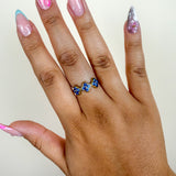 Bague Ambre azur