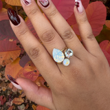 Bague Iris blanche