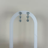 Boucles Flawless blanc argent
