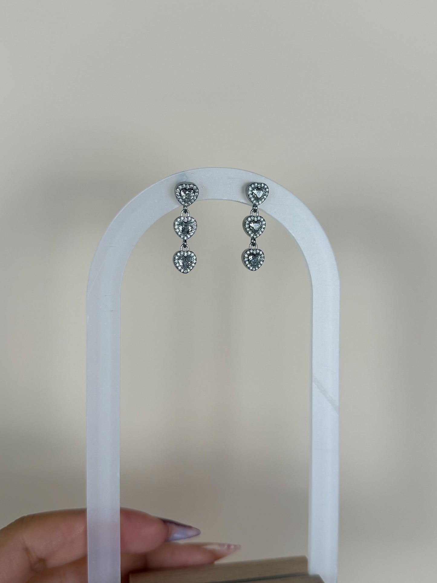 Boucles Flawless blanc argent
