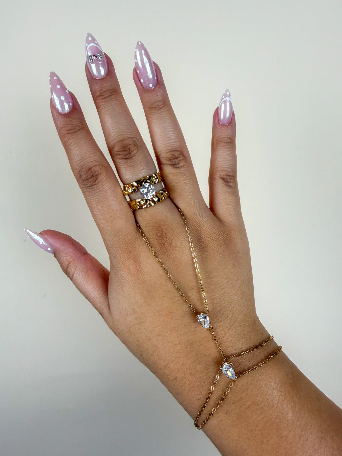 Chaîne de main Sparkle or