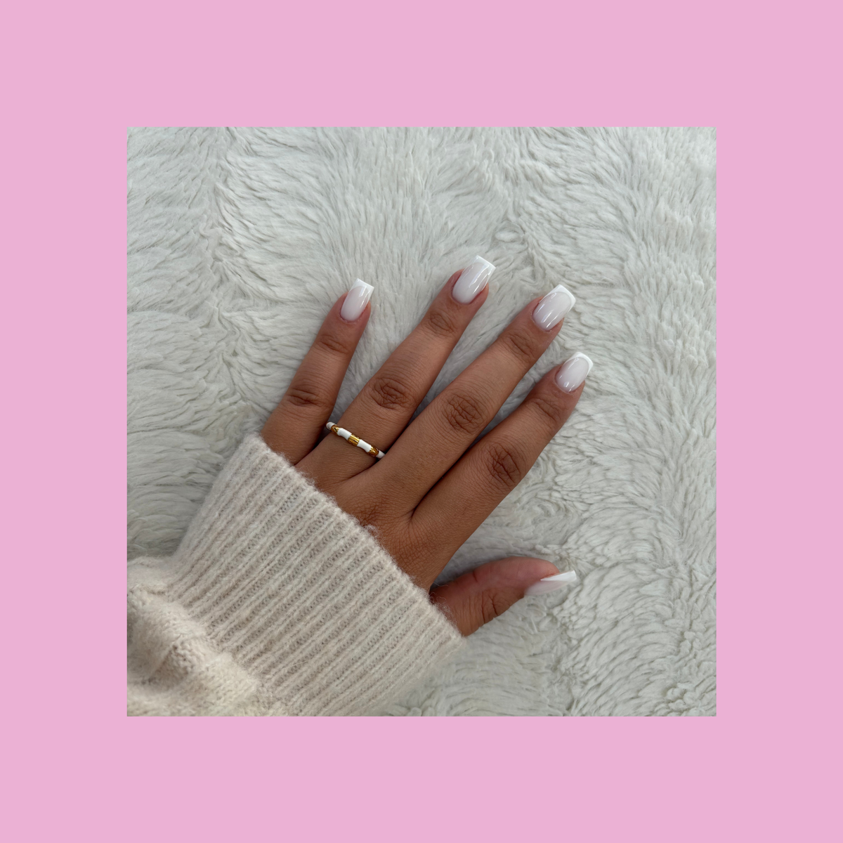 Bague Amina blanche