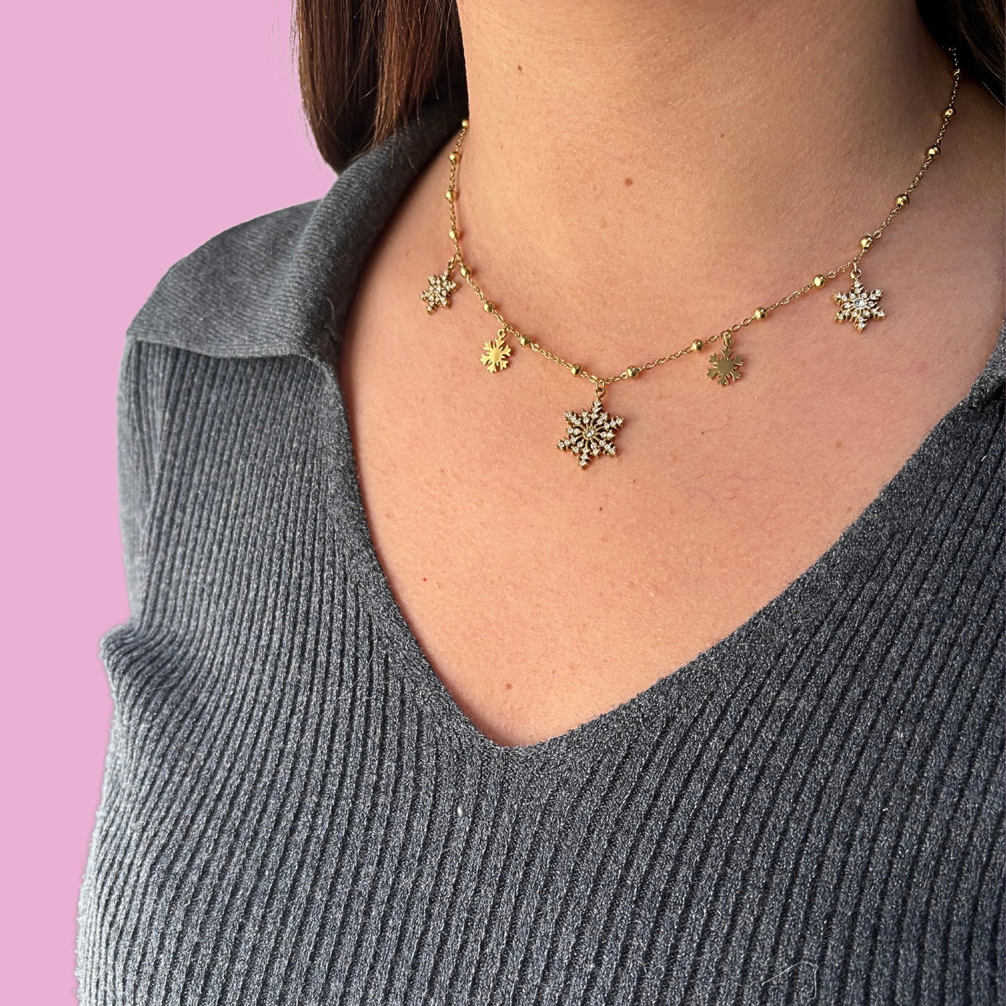 Collier Flocons or