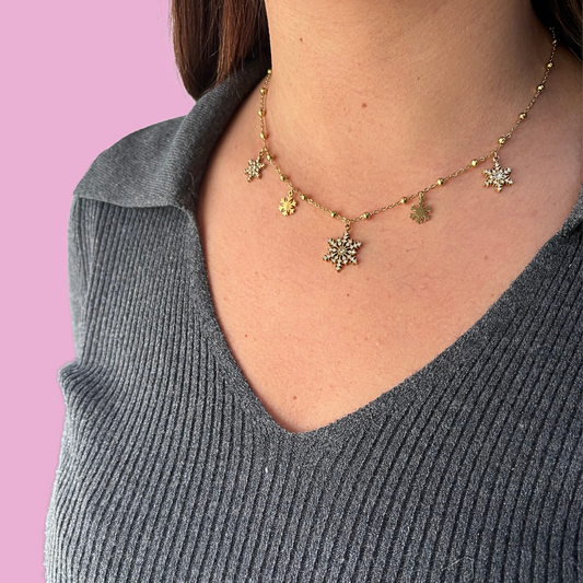 Collier Flocons or