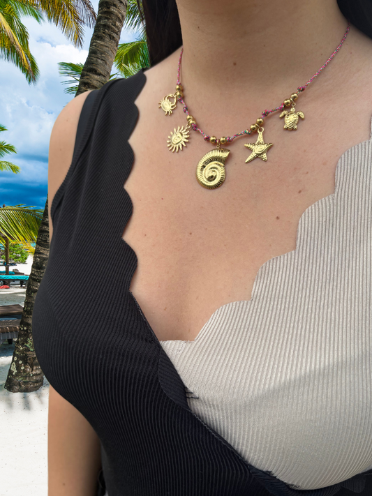 Collier Santorini rose