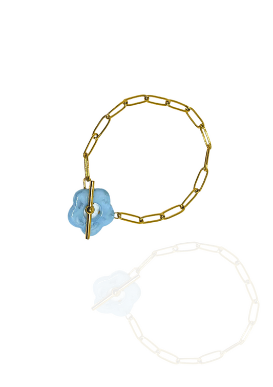 Bracelet Flora bleu