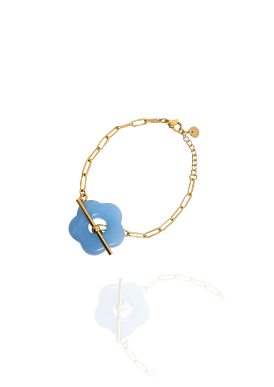 Bracelet Flower bleu