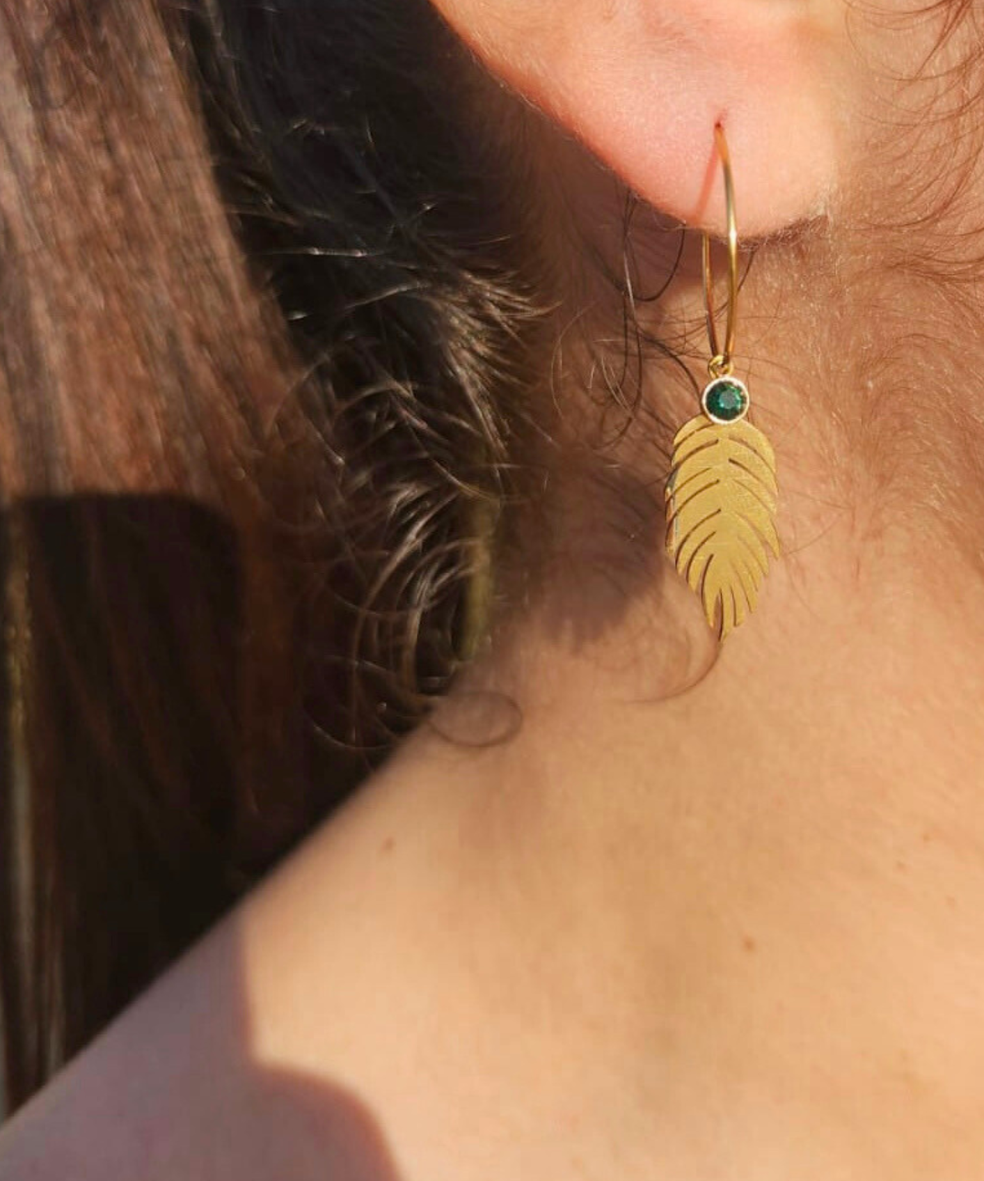 Boucles Elodie vert