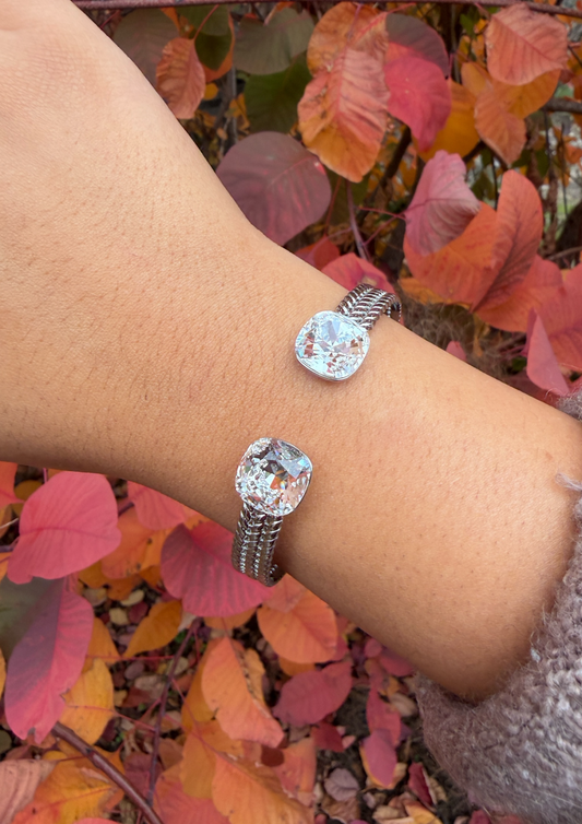 Jonc Iris argent blanc