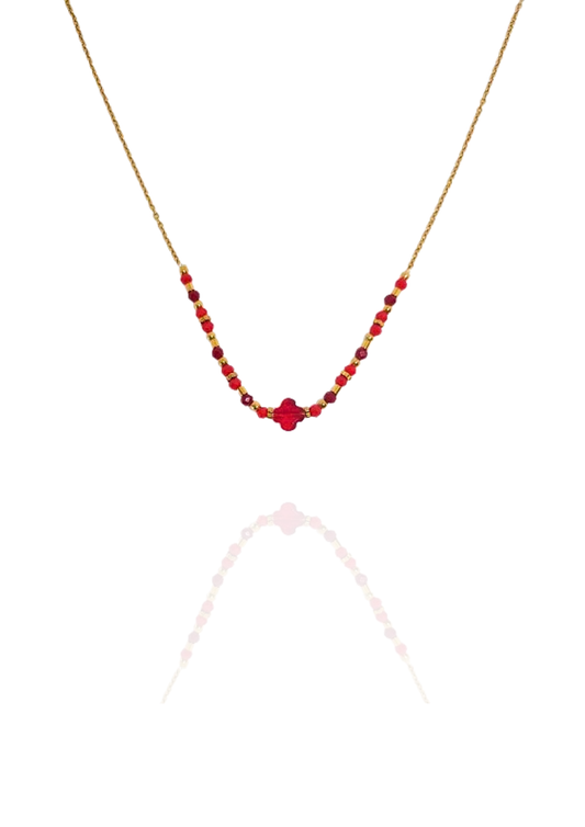 Collier Monelle rouge