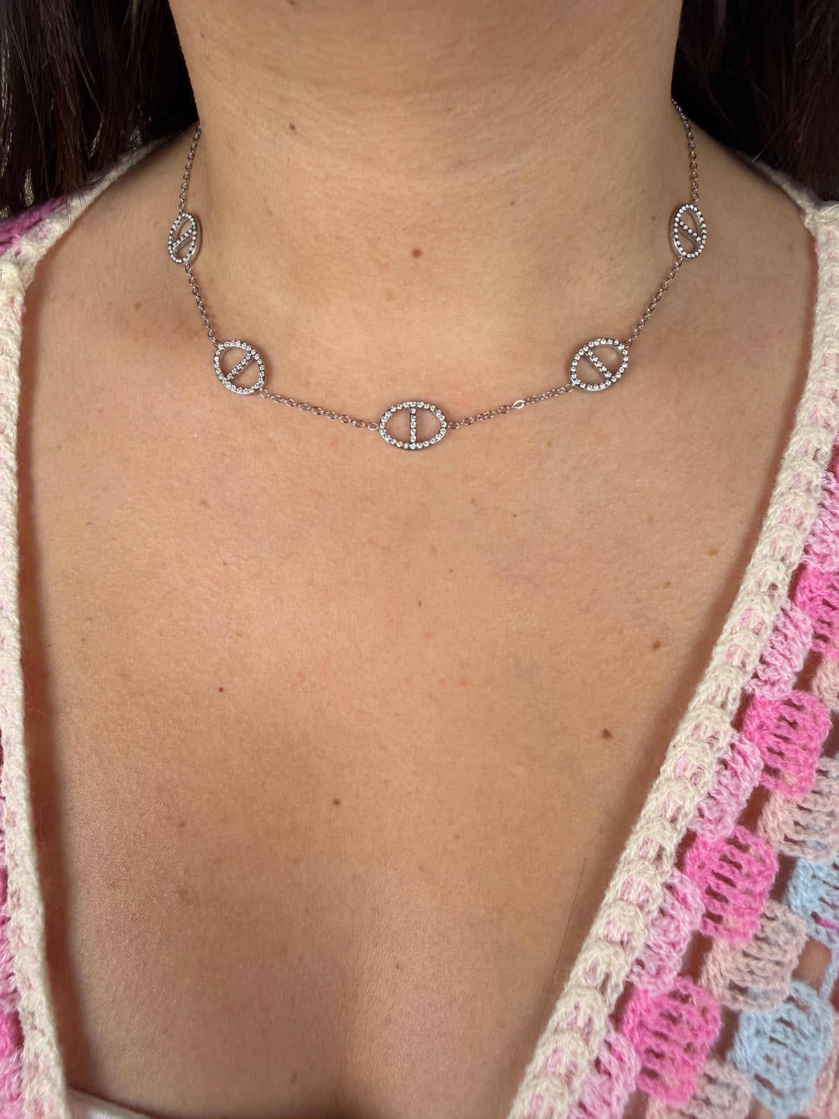 Collier Farah argent