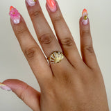 Bague Béryl or