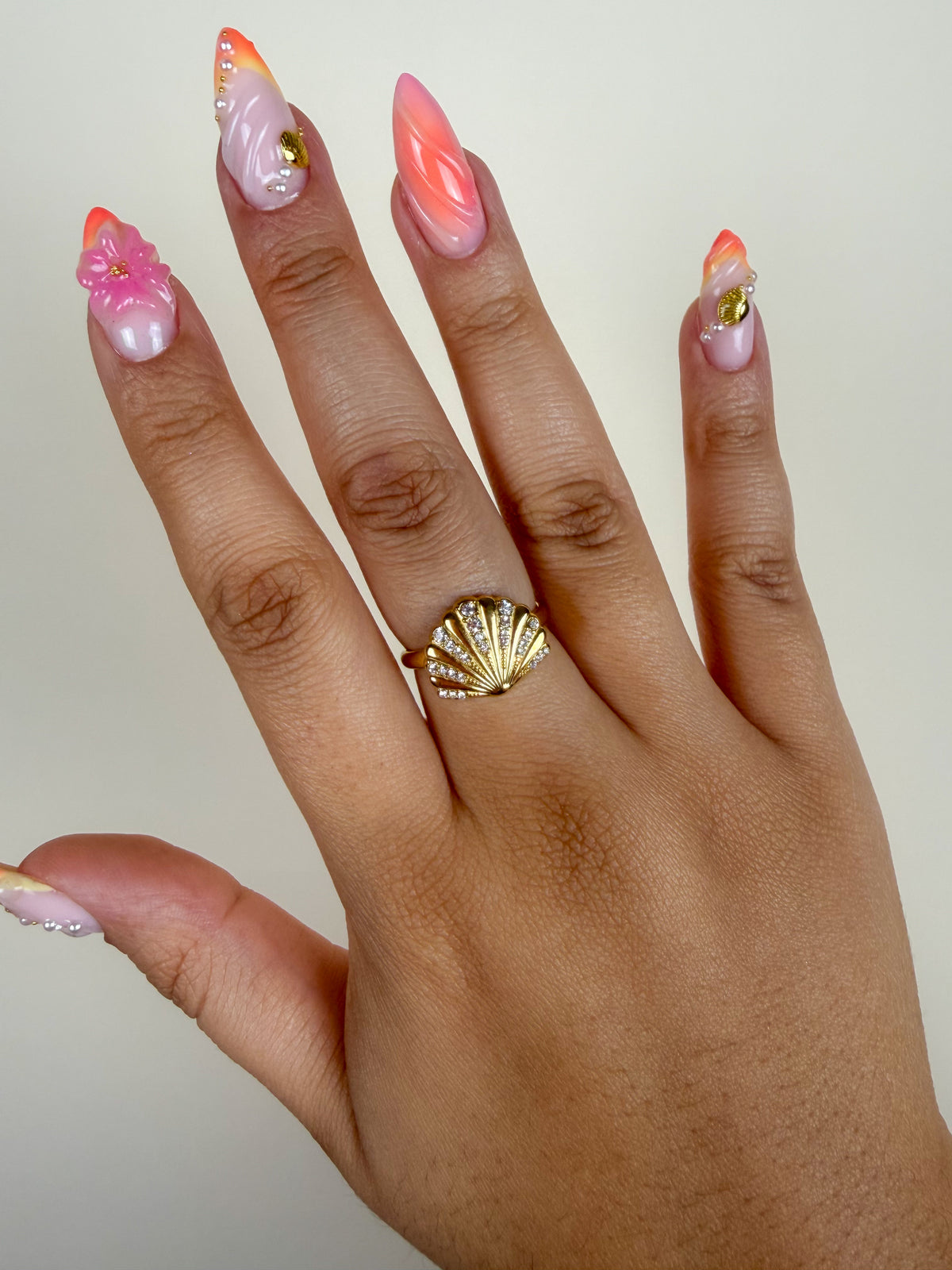 Bague Béryl or
