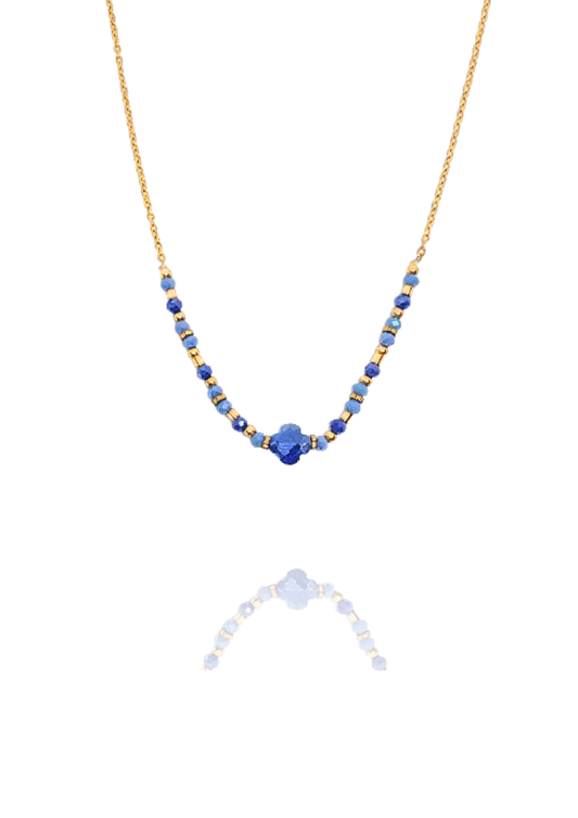 Collier Monelle bleu