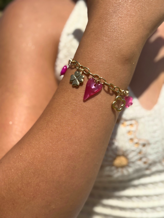 Bracelet Flavy fuchsia