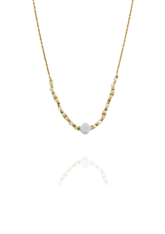 Collier Monelle blanc