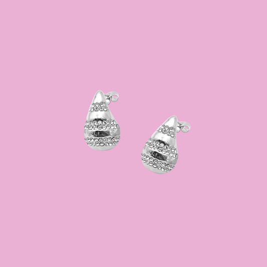 Boucles Neyla argent strass
