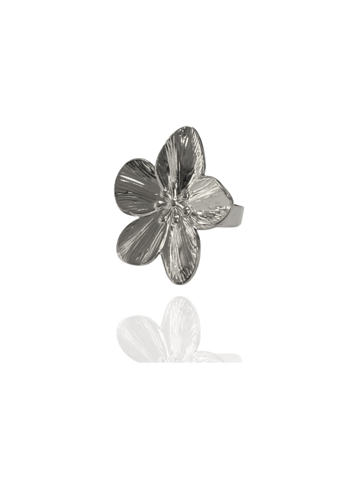 Bague Fleur argent