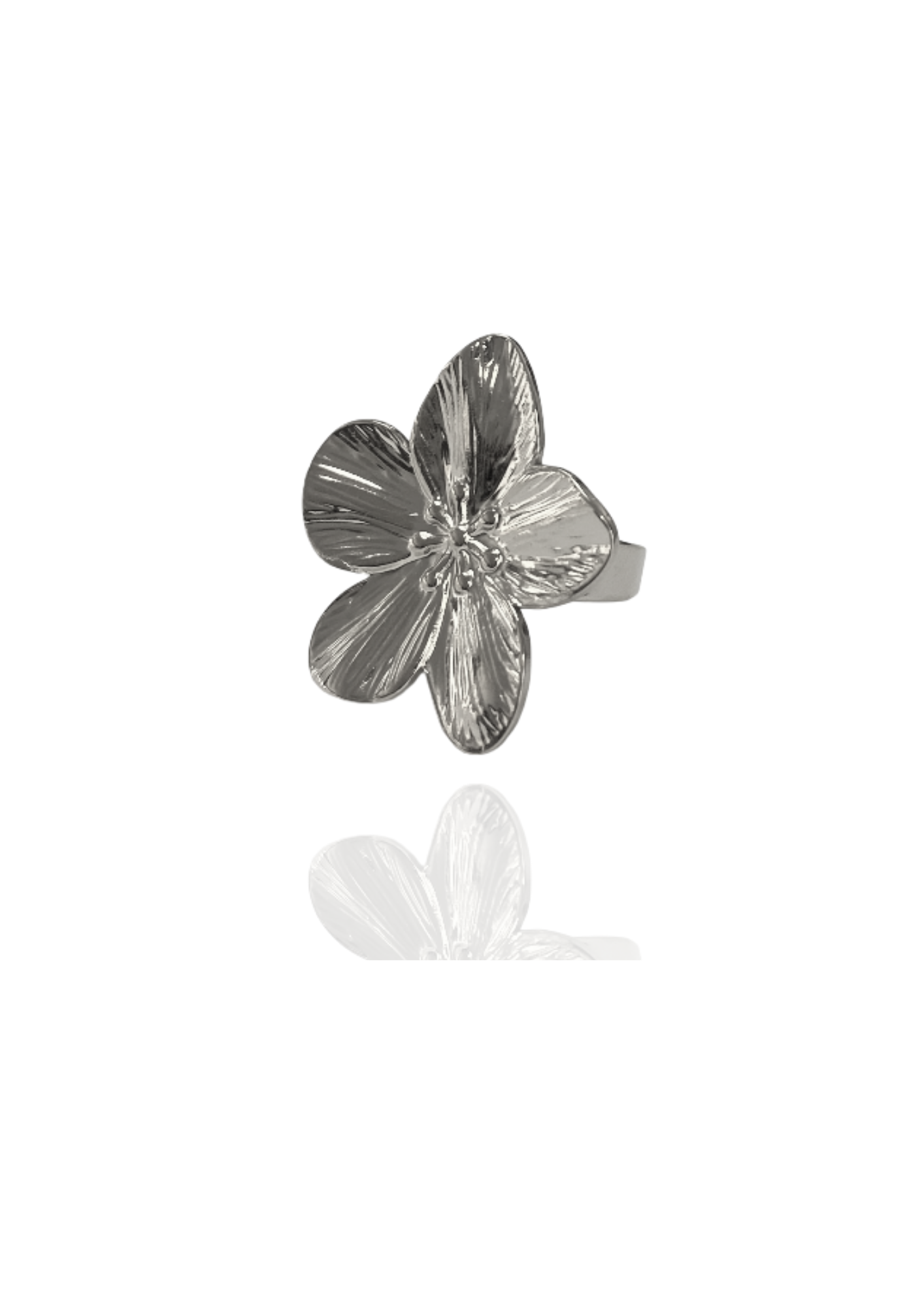 Bague Fleur argent