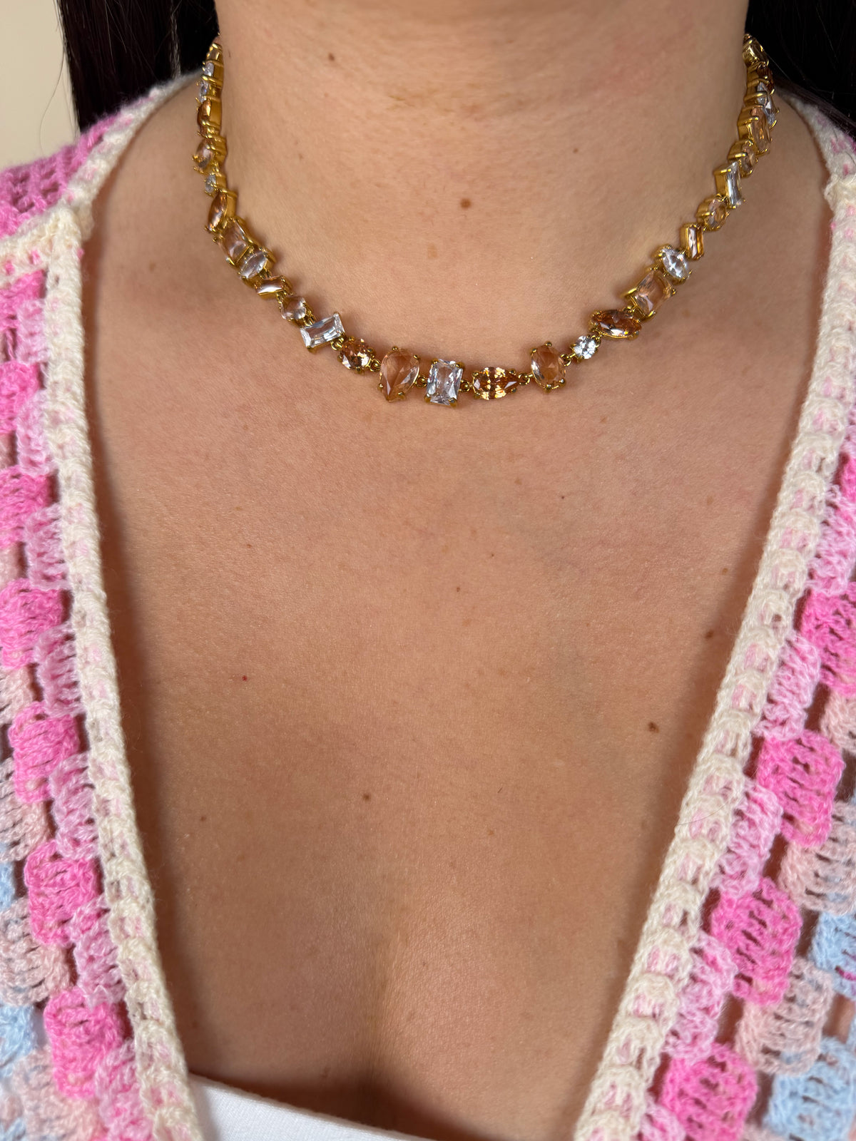 Collier Trésor beige