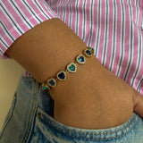 Bracelet Baby bleu or