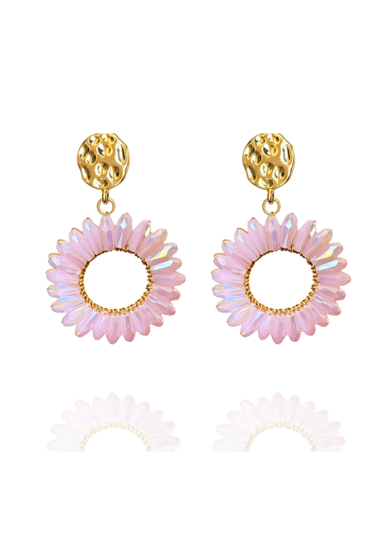 Boucles Lisa roses