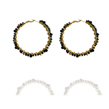 Boucles Raquel noires or