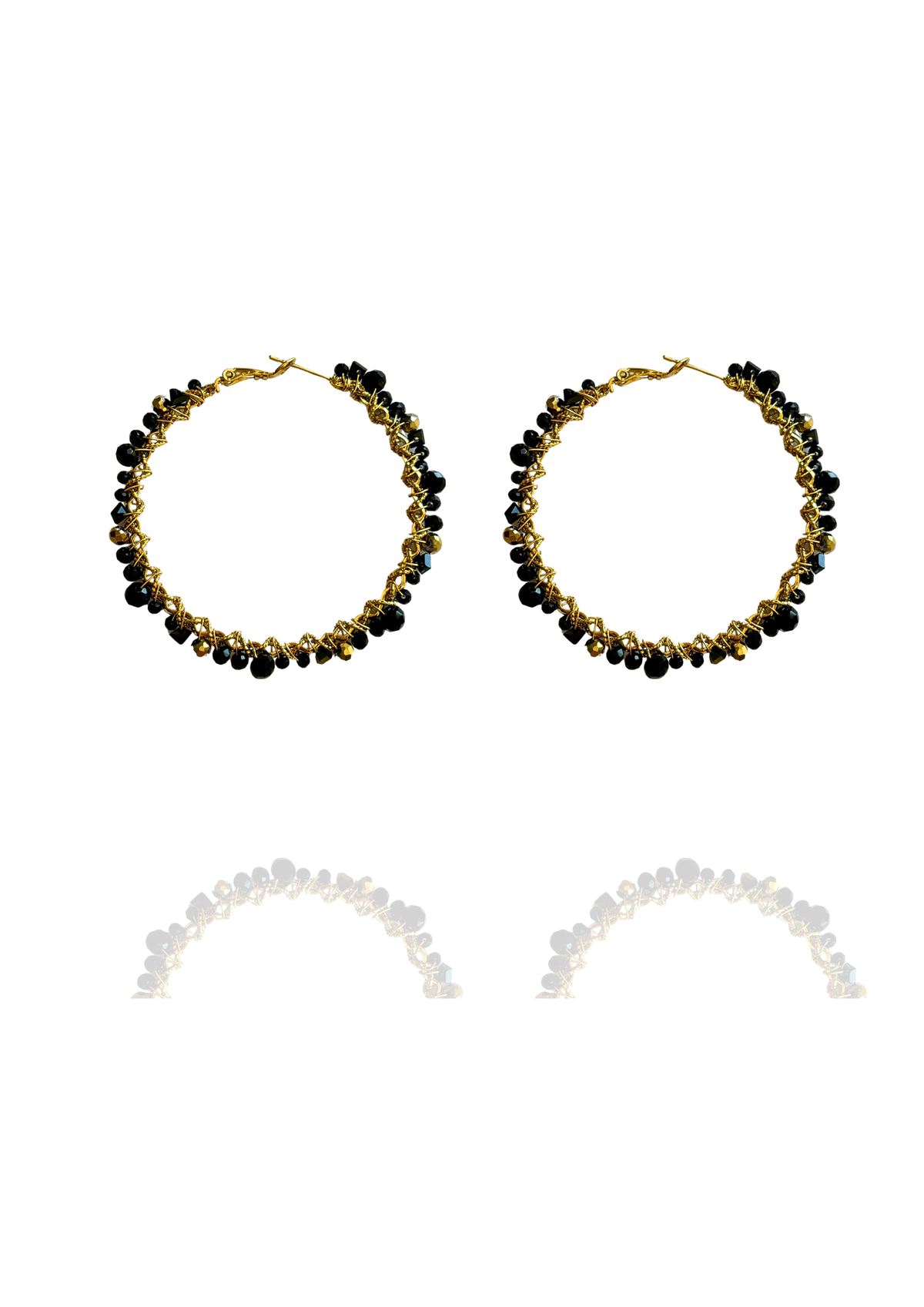 Boucles Raquel noires or