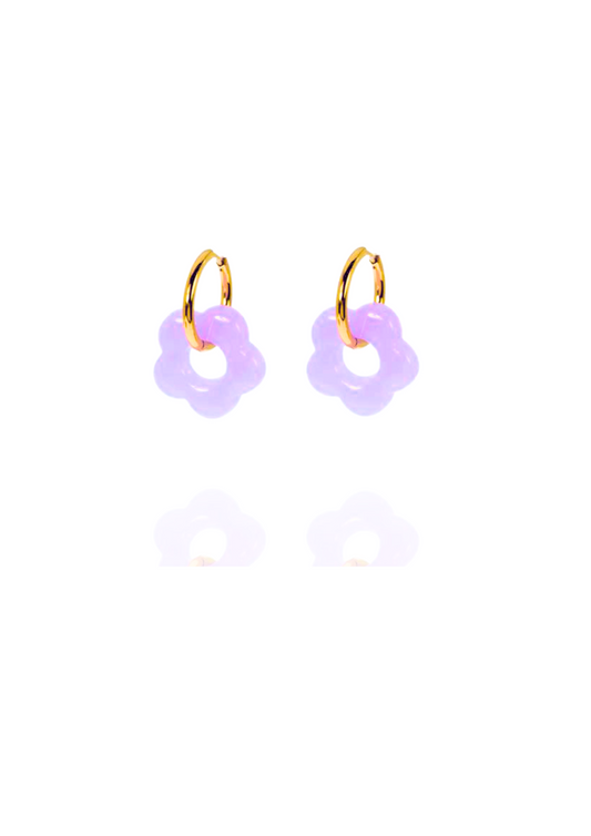Boucles Capucine violettes
